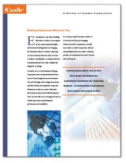 Candle Corp. | Corporate Brochure